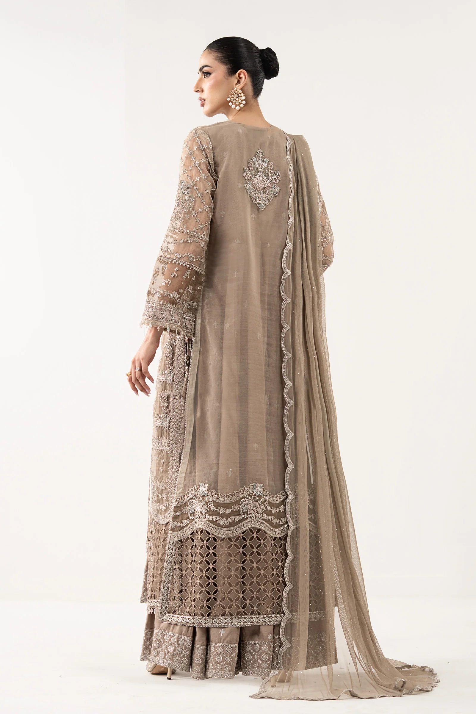 Maria.B. - 3 Piece Embroidered Organza Suit