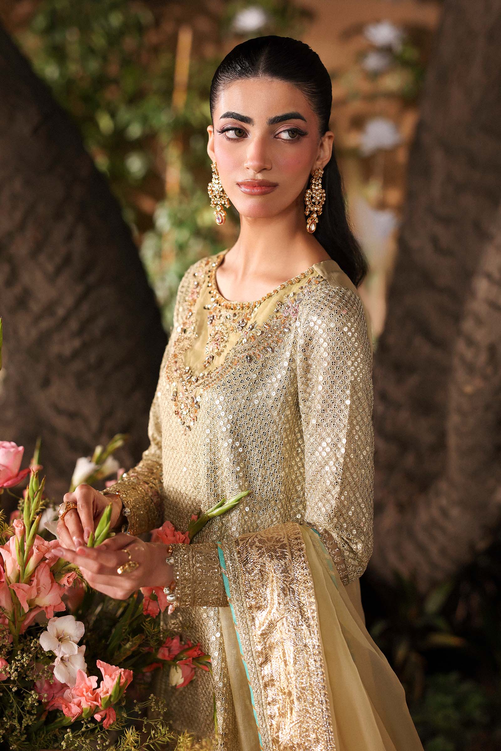 Maria.B. - Embroidered Chiffon Suit
