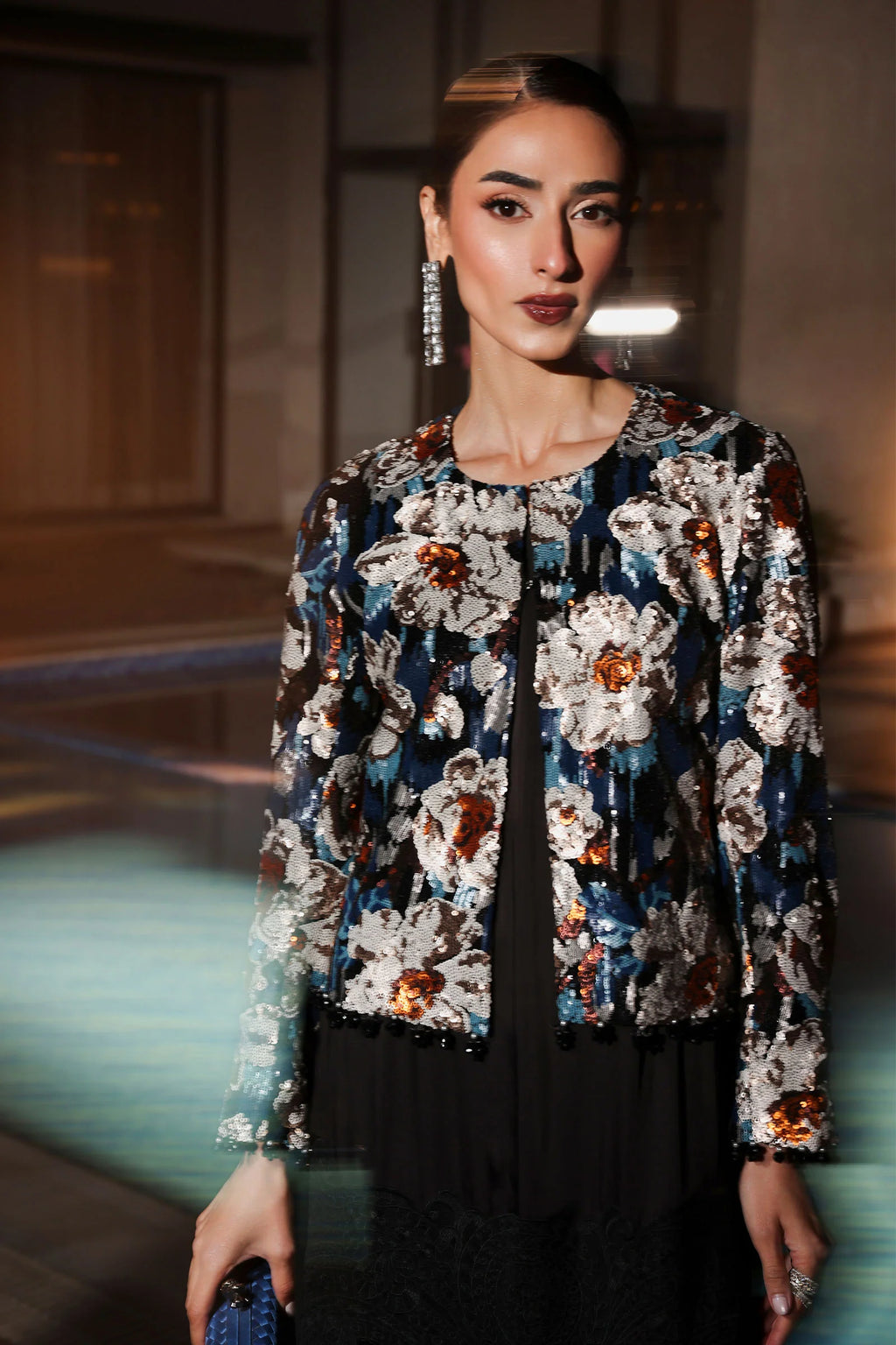 Maria.B. - 3 Piece Embellished Net Suit