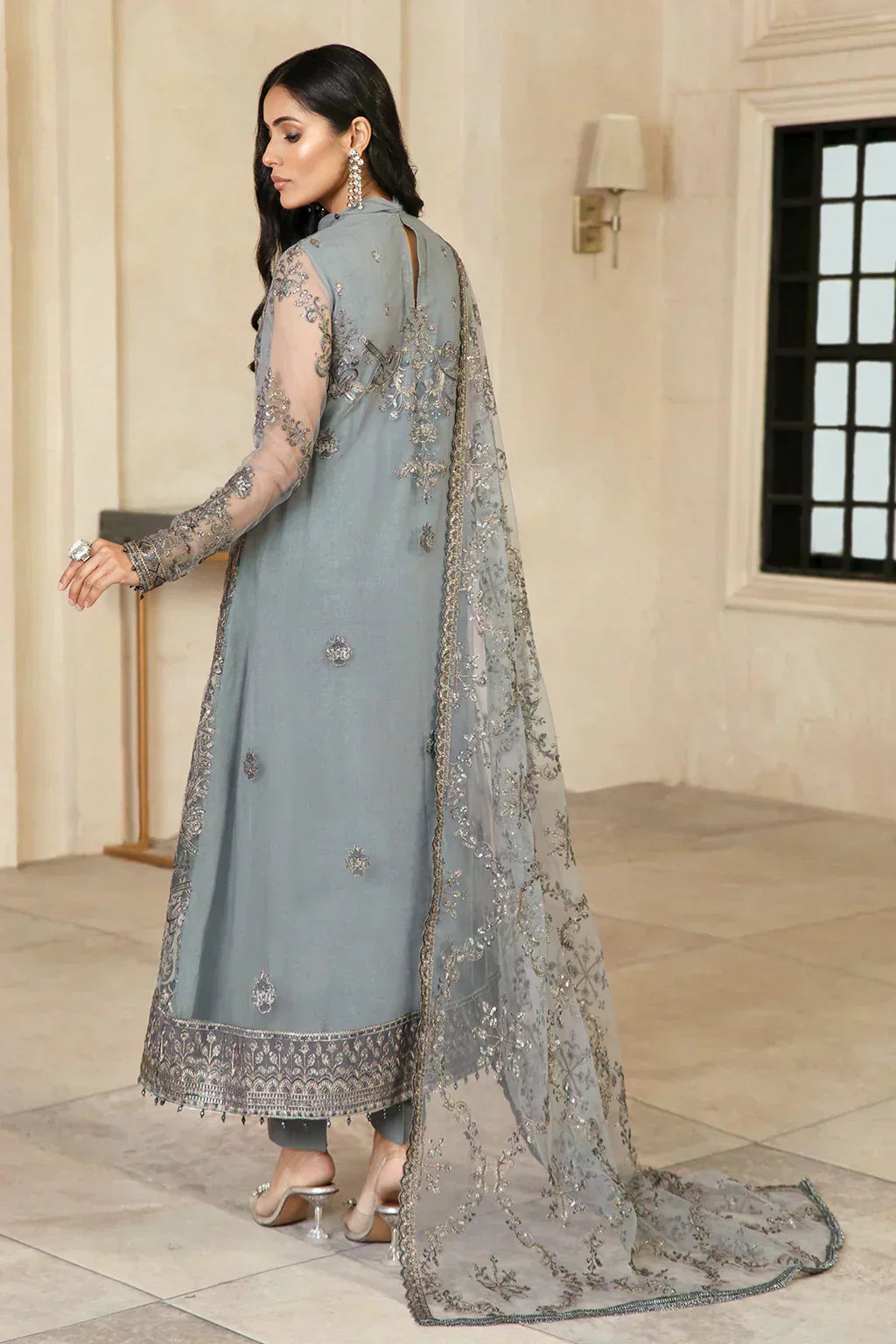 Zarif | Gulzaar Festive Chiffon 22 | Hazel - Mirha Collections