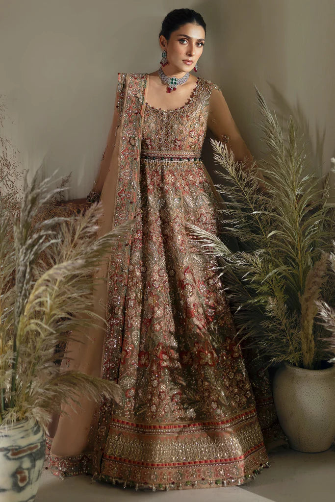 Mystic Champagne Embroidered Suit Maharani (EC24-04) - Mirha Collections