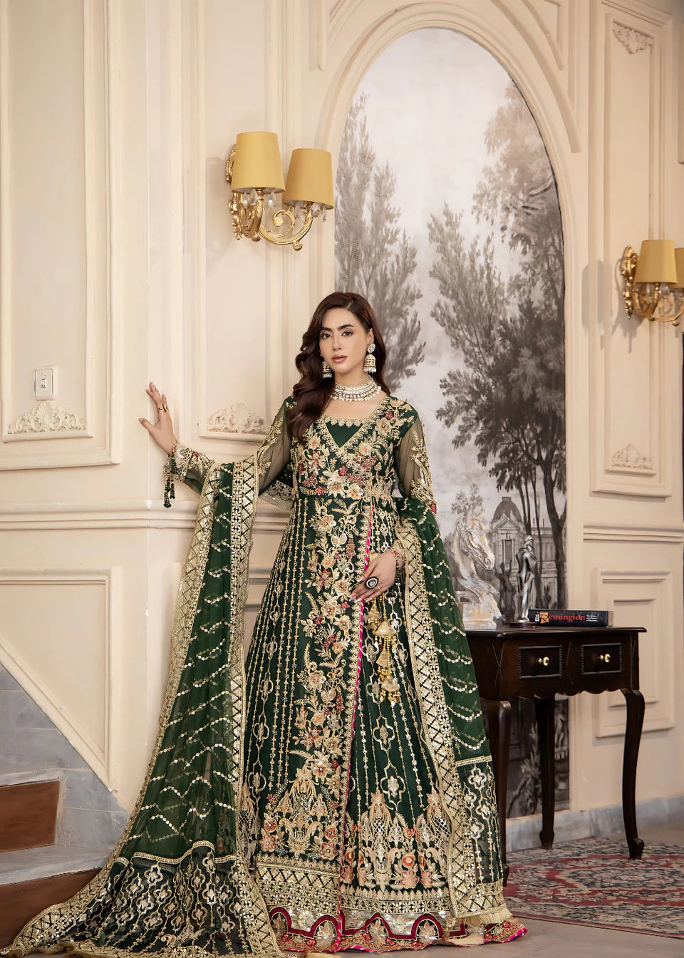Areesha - Emerald Glow - Mirha Collections