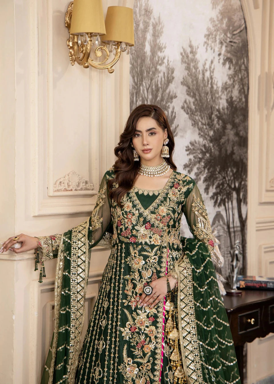 Areesha - Emerald Glow - Mirha Collections