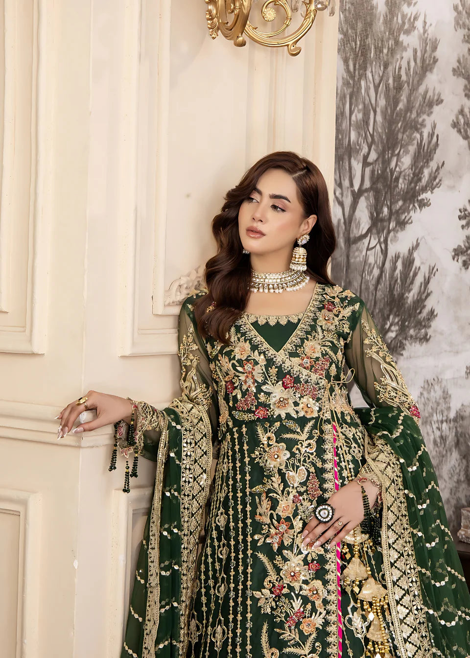 Areesha - Emerald Glow - Mirha Collections