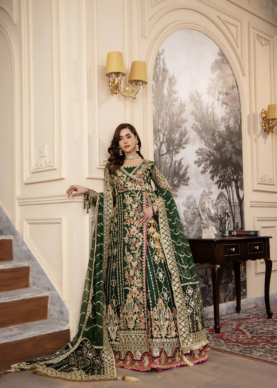 Areesha - Emerald Glow - Mirha Collections