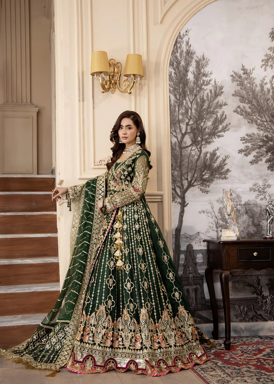 Areesha - Emerald Glow - Mirha Collections