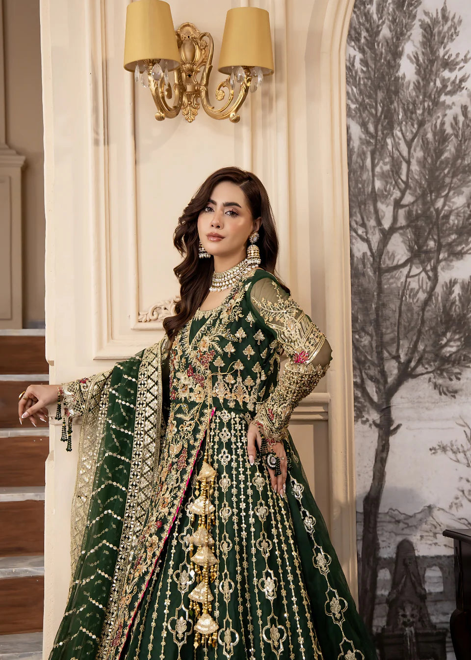 Areesha - Emerald Glow - Mirha Collections