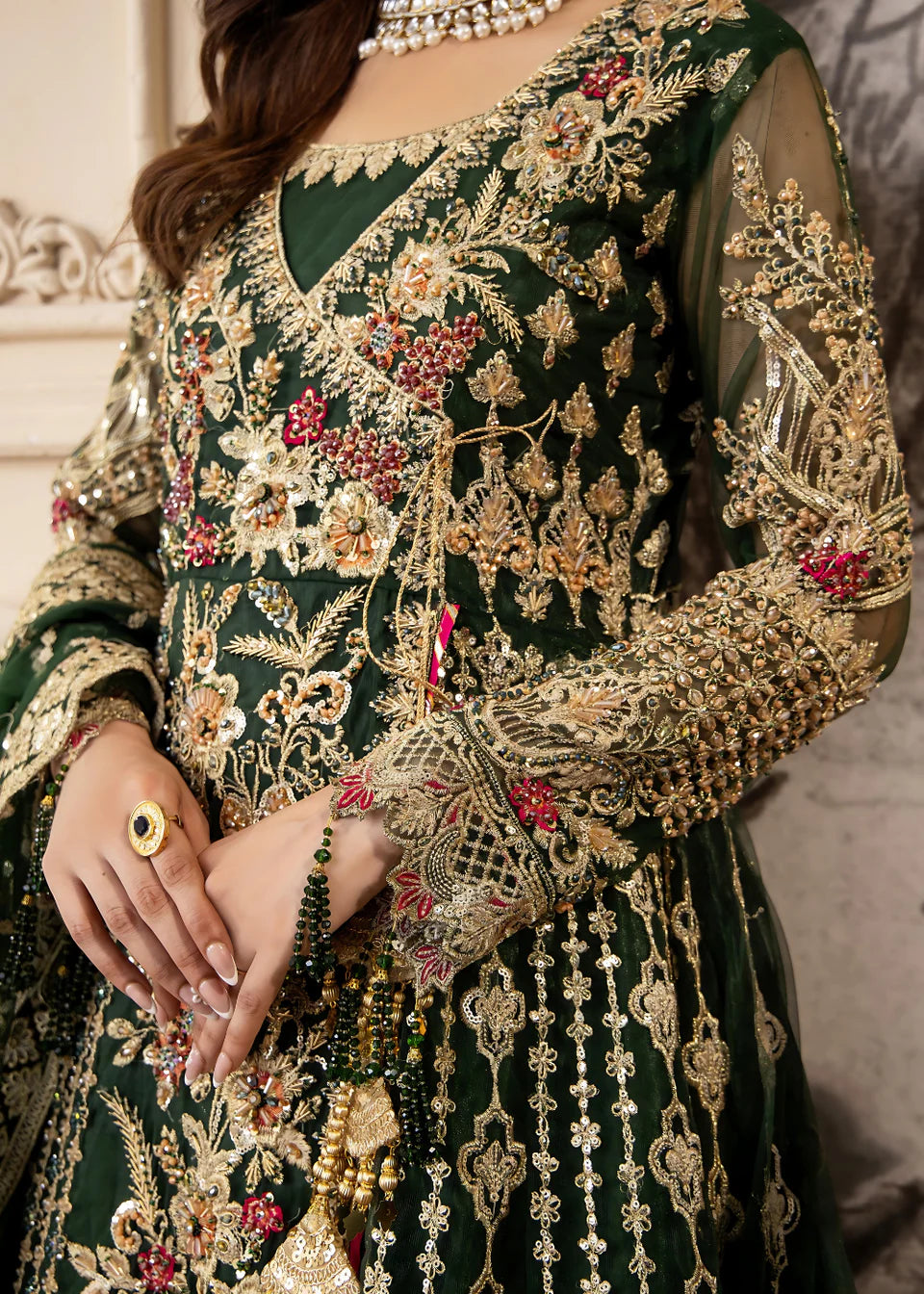 Areesha - Emerald Glow - Mirha Collections