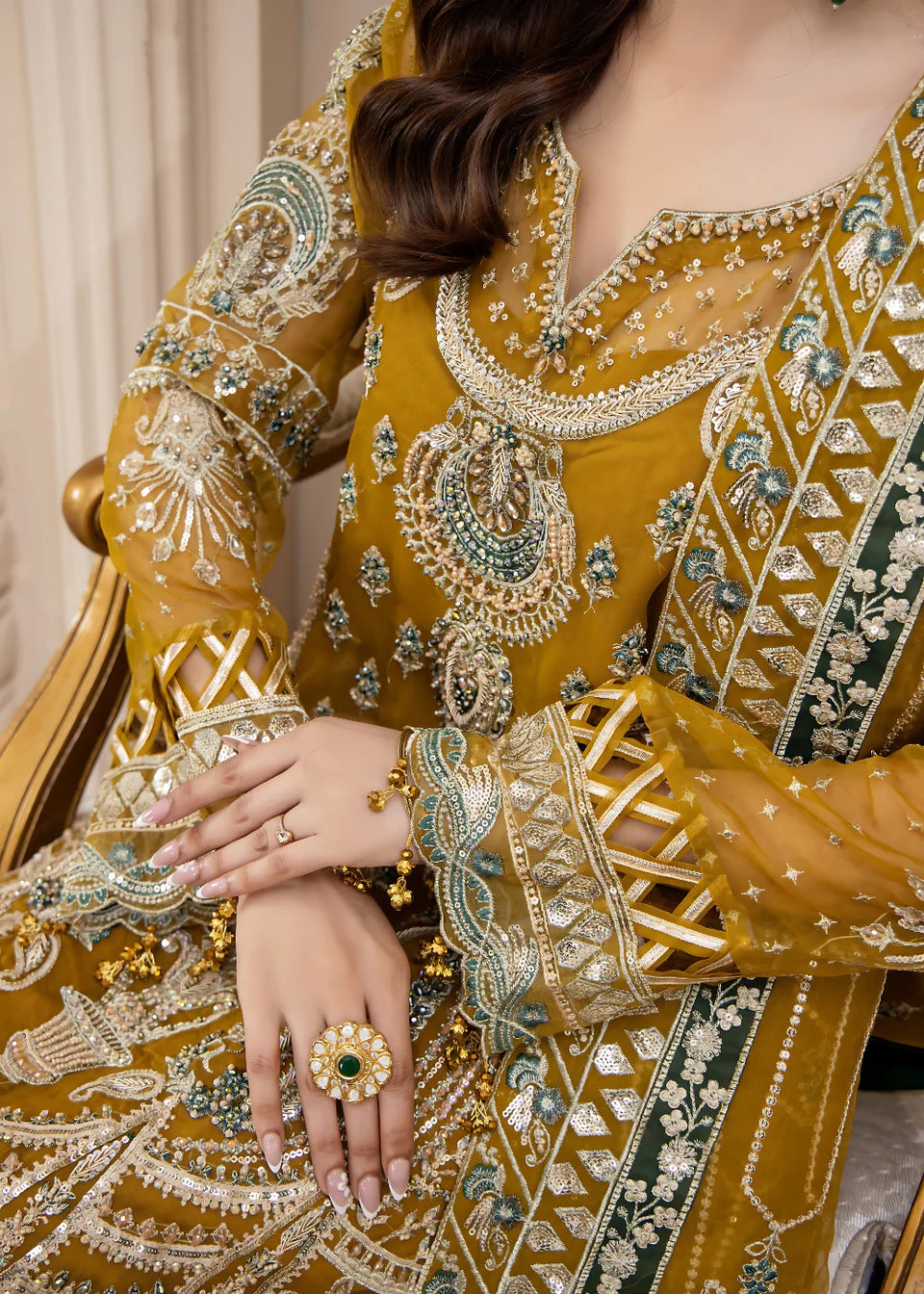 Areesha - Marigold Spark - Mirha Collections
