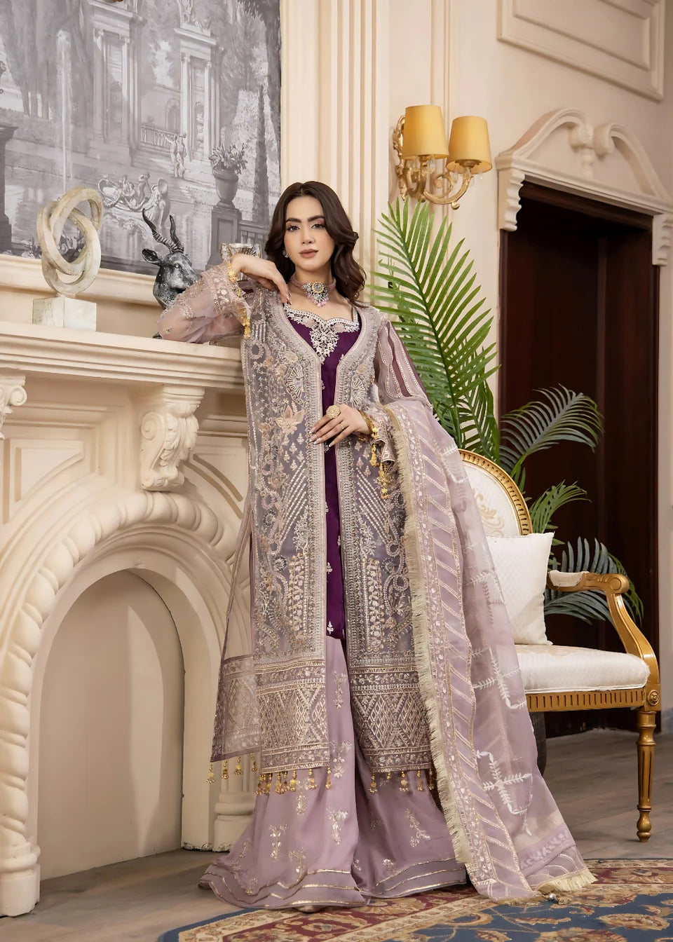 Areesha - Royal Lilac - Mirha Collections