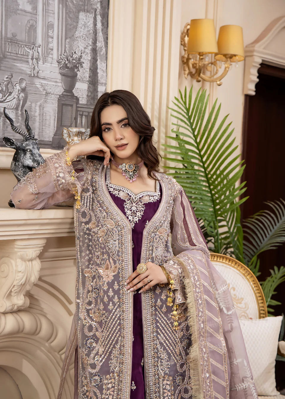 Areesha - Royal Lilac - Mirha Collections