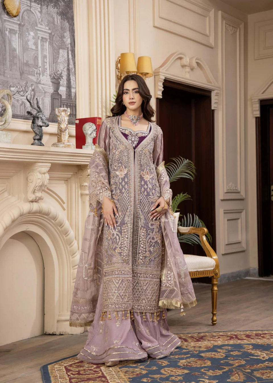Areesha - Royal Lilac - Mirha Collections