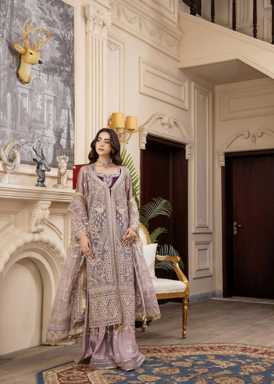 Areesha - Royal Lilac - Mirha Collections