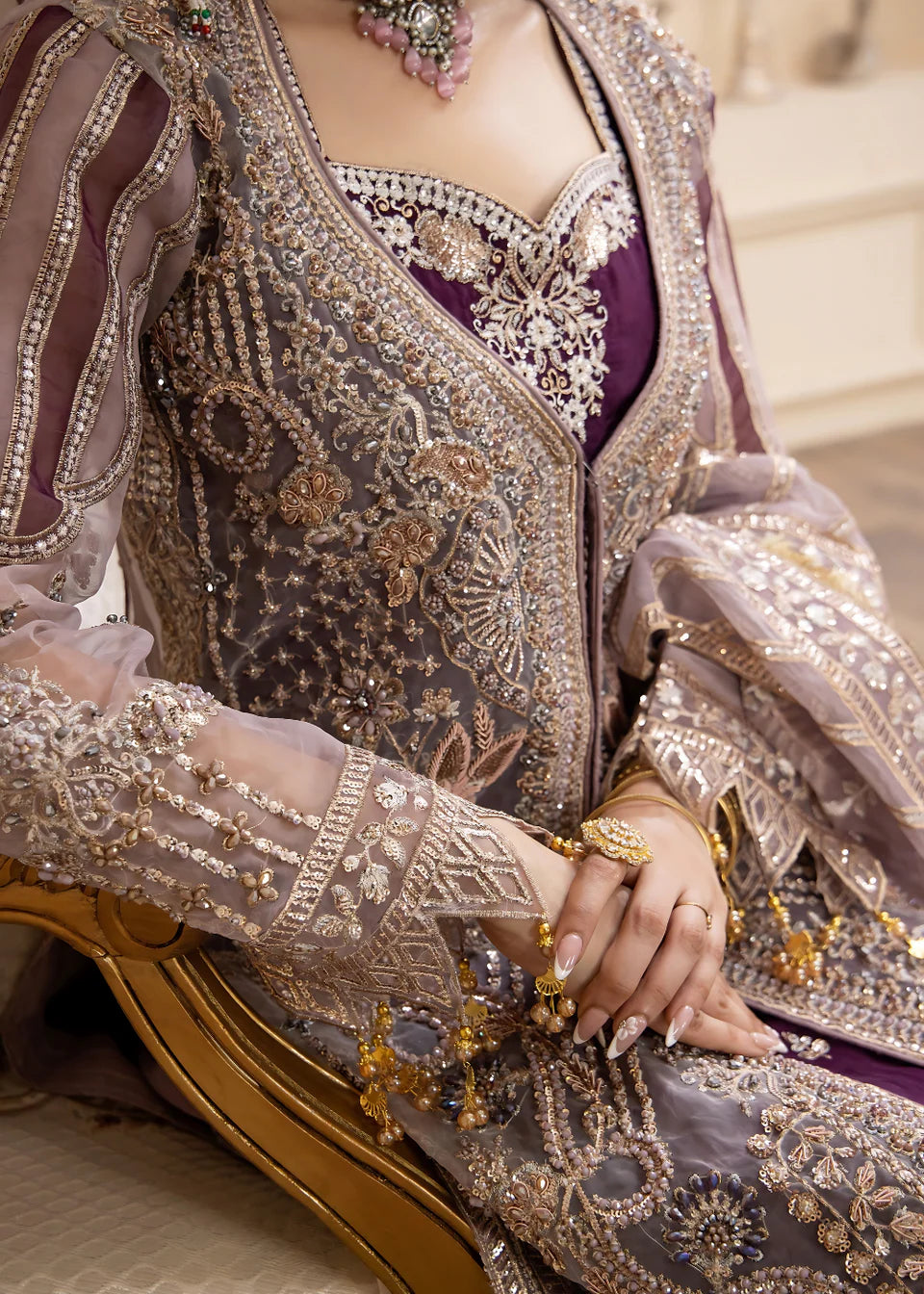 Areesha - Royal Lilac - Mirha Collections