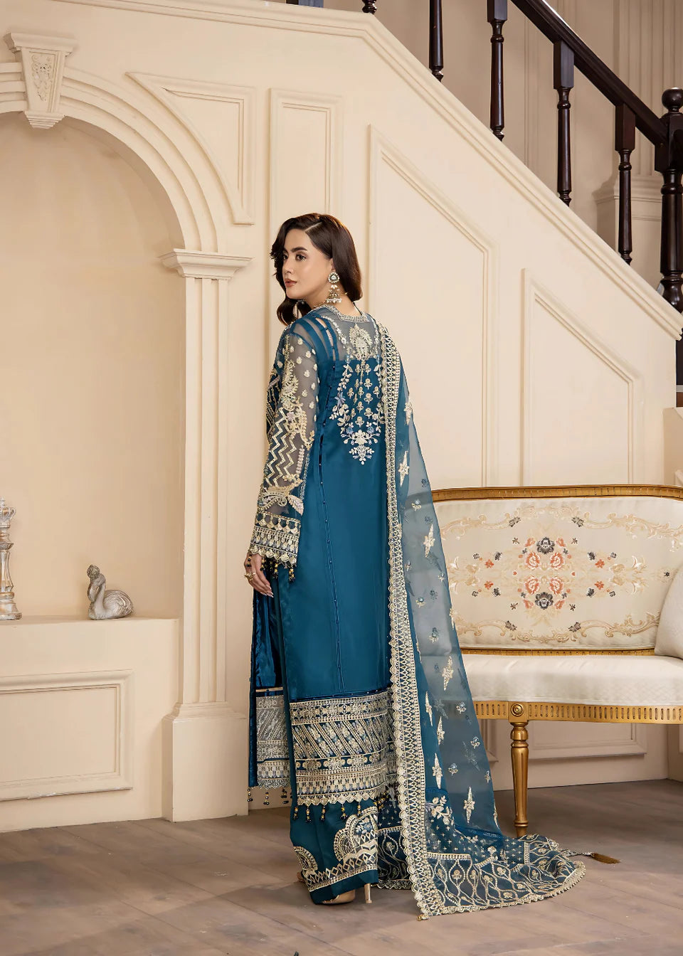 Areesha - Royale Blue - Mirha Collections