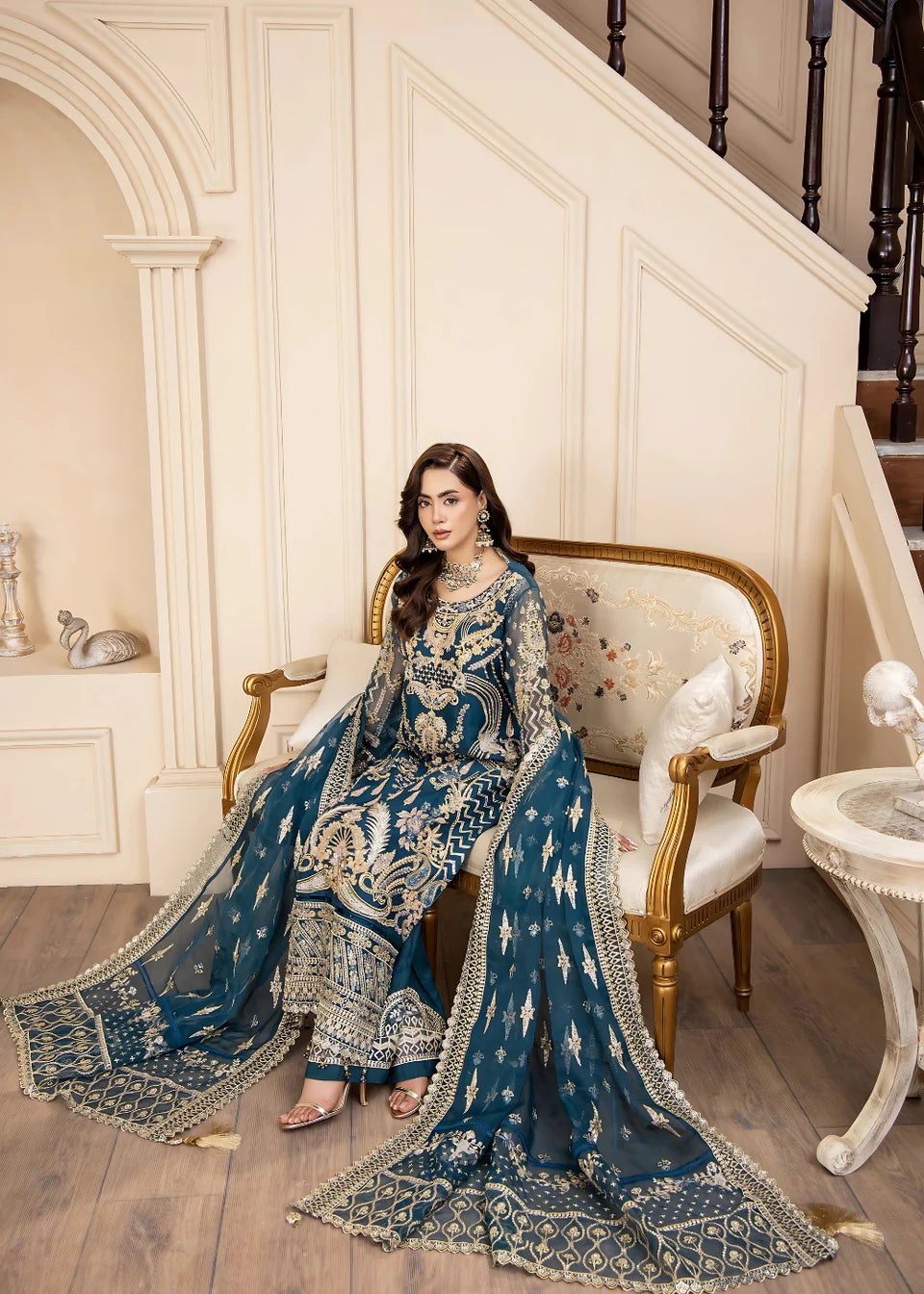 Areesha - Royale Blue - Mirha Collections