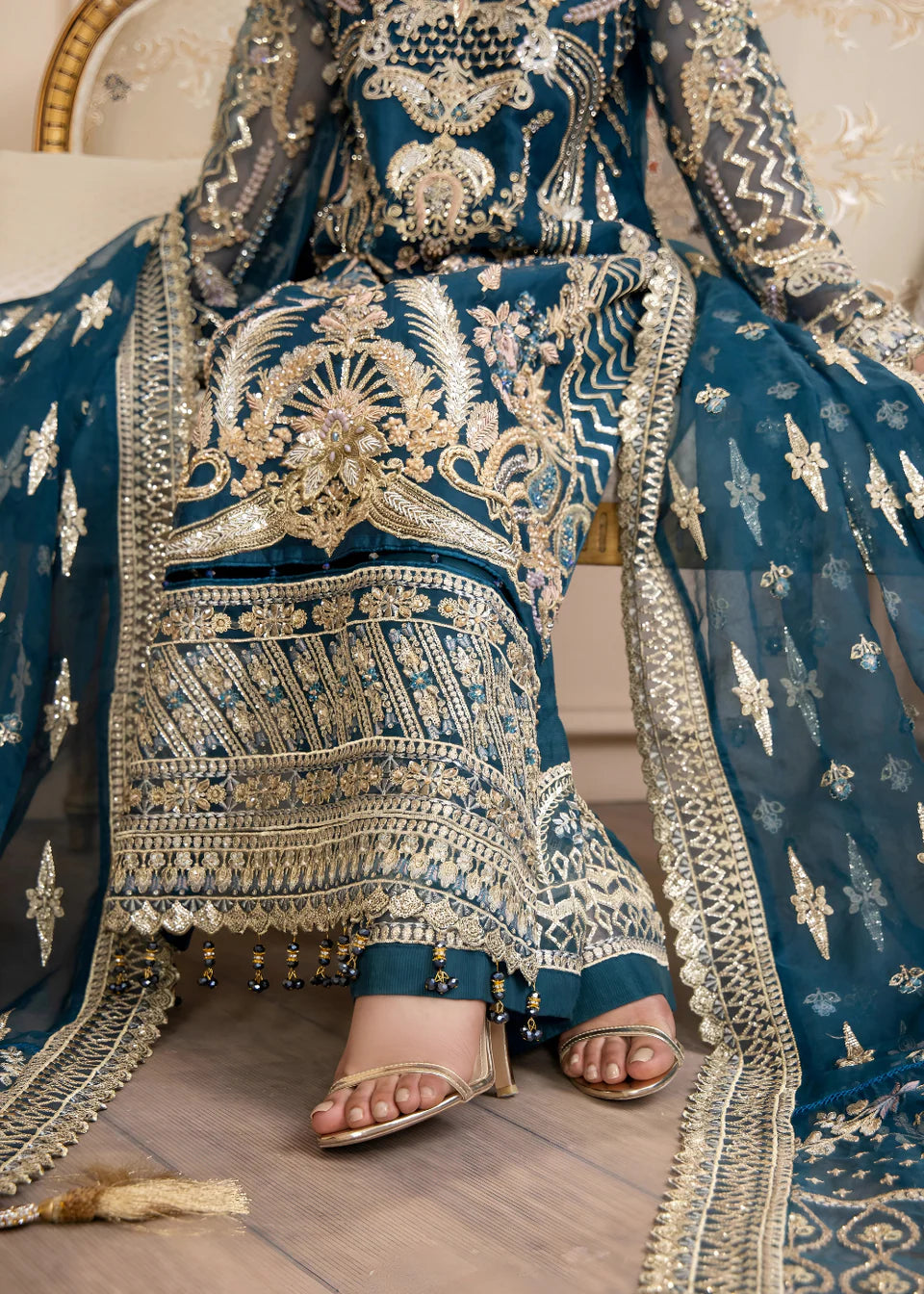 Areesha - Royale Blue - Mirha Collections