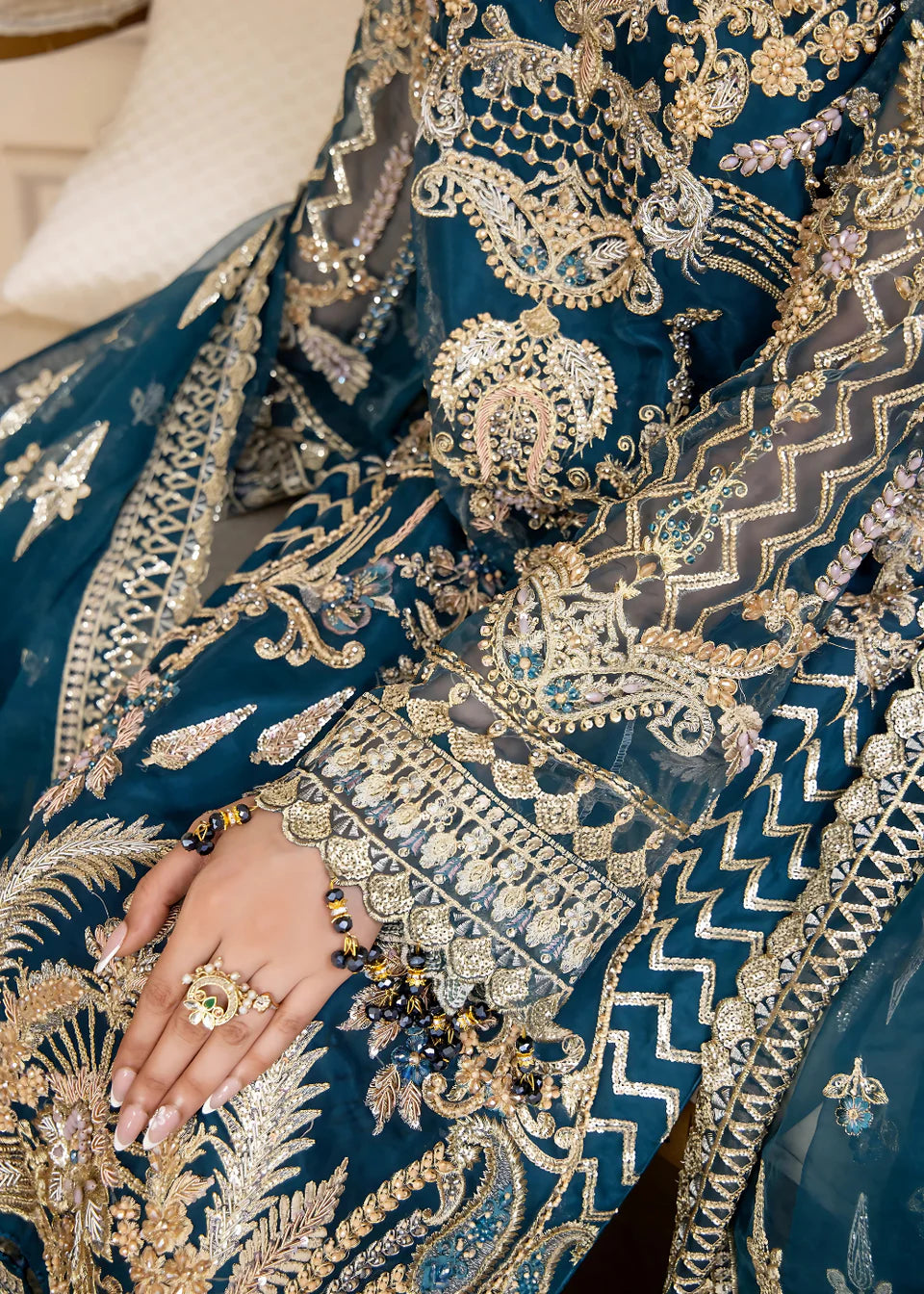 Areesha - Royale Blue - Mirha Collections