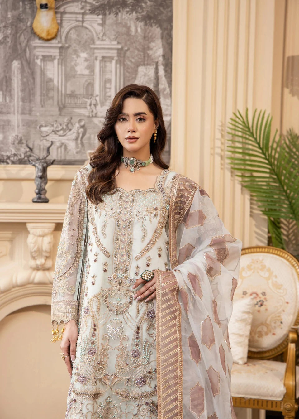 Areesha - Pearl Orchid - Mirha Collections