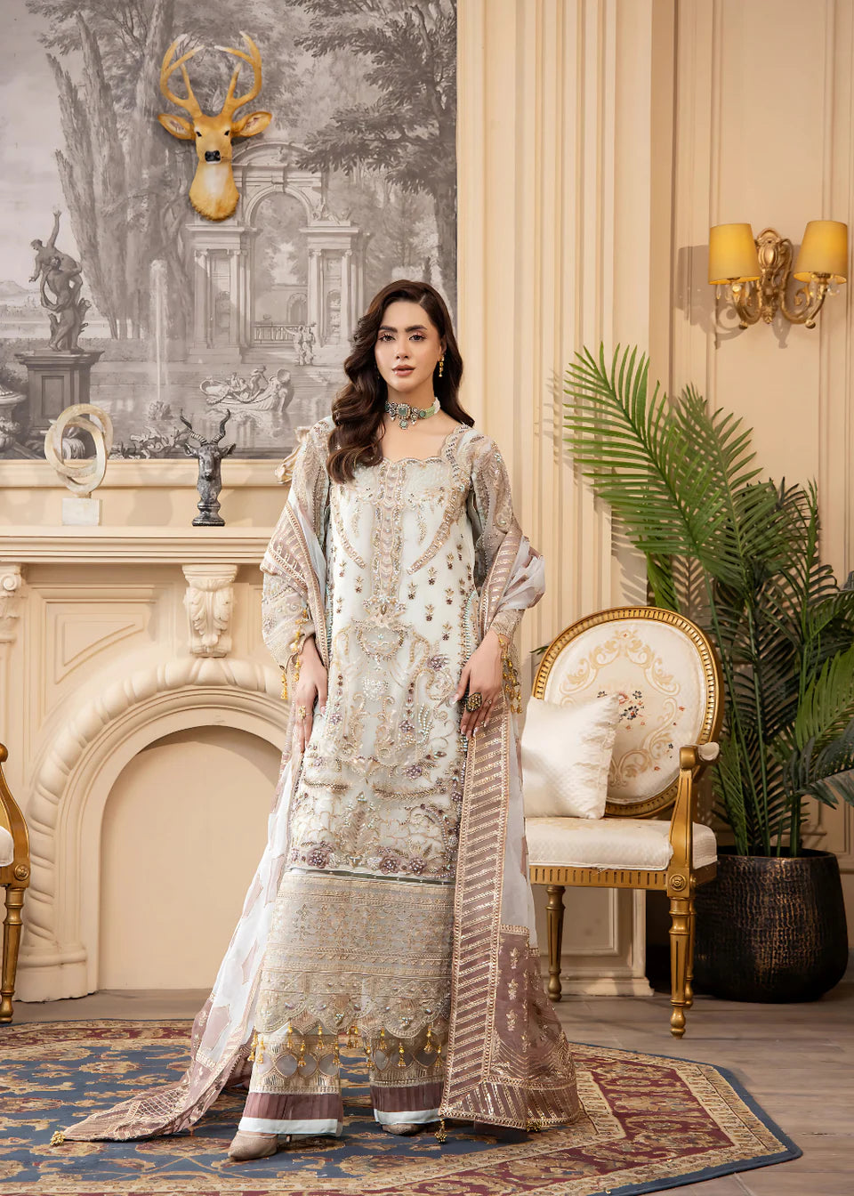 Areesha - Pearl Orchid - Mirha Collections