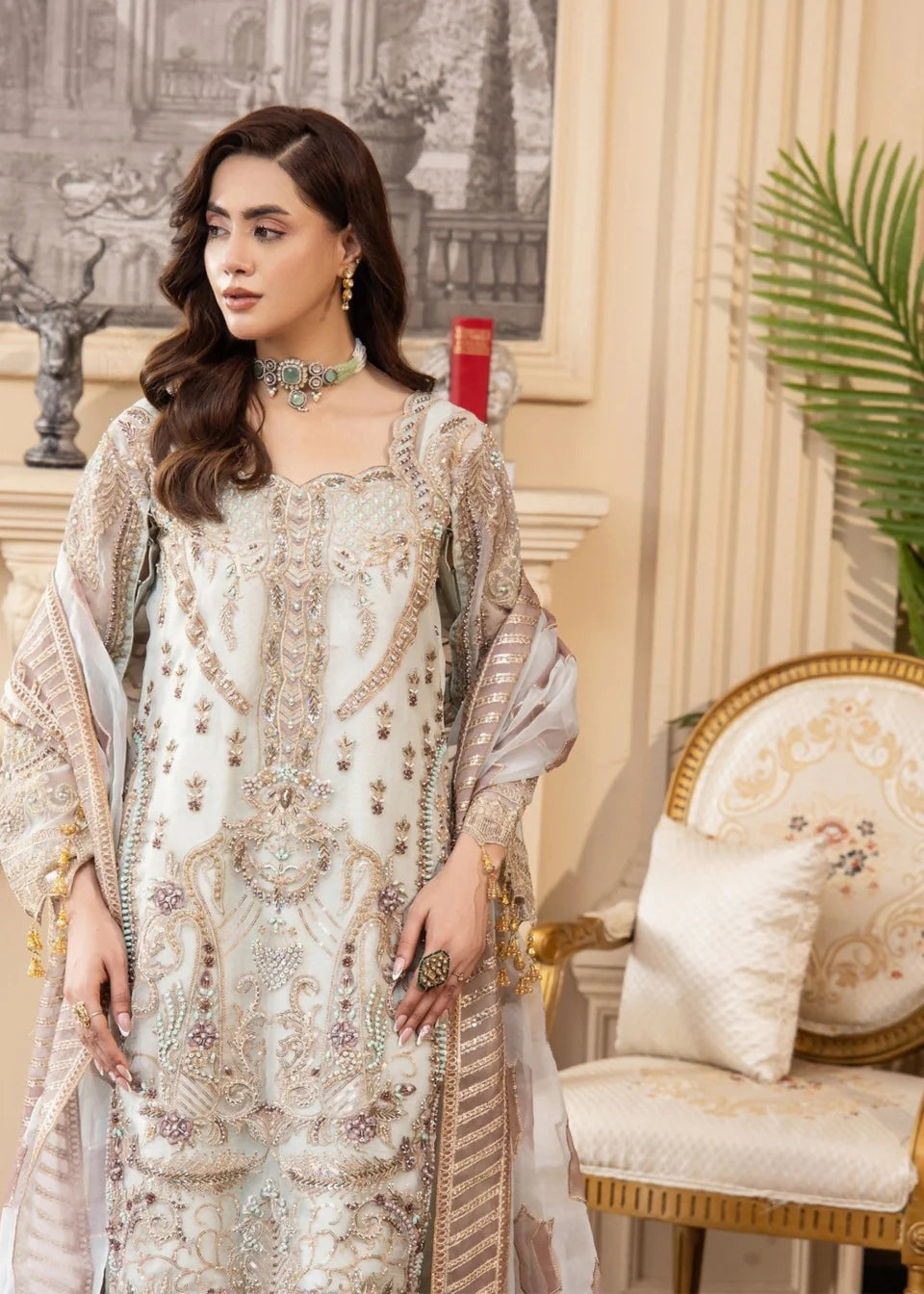 Areesha - Pearl Orchid - Mirha Collections