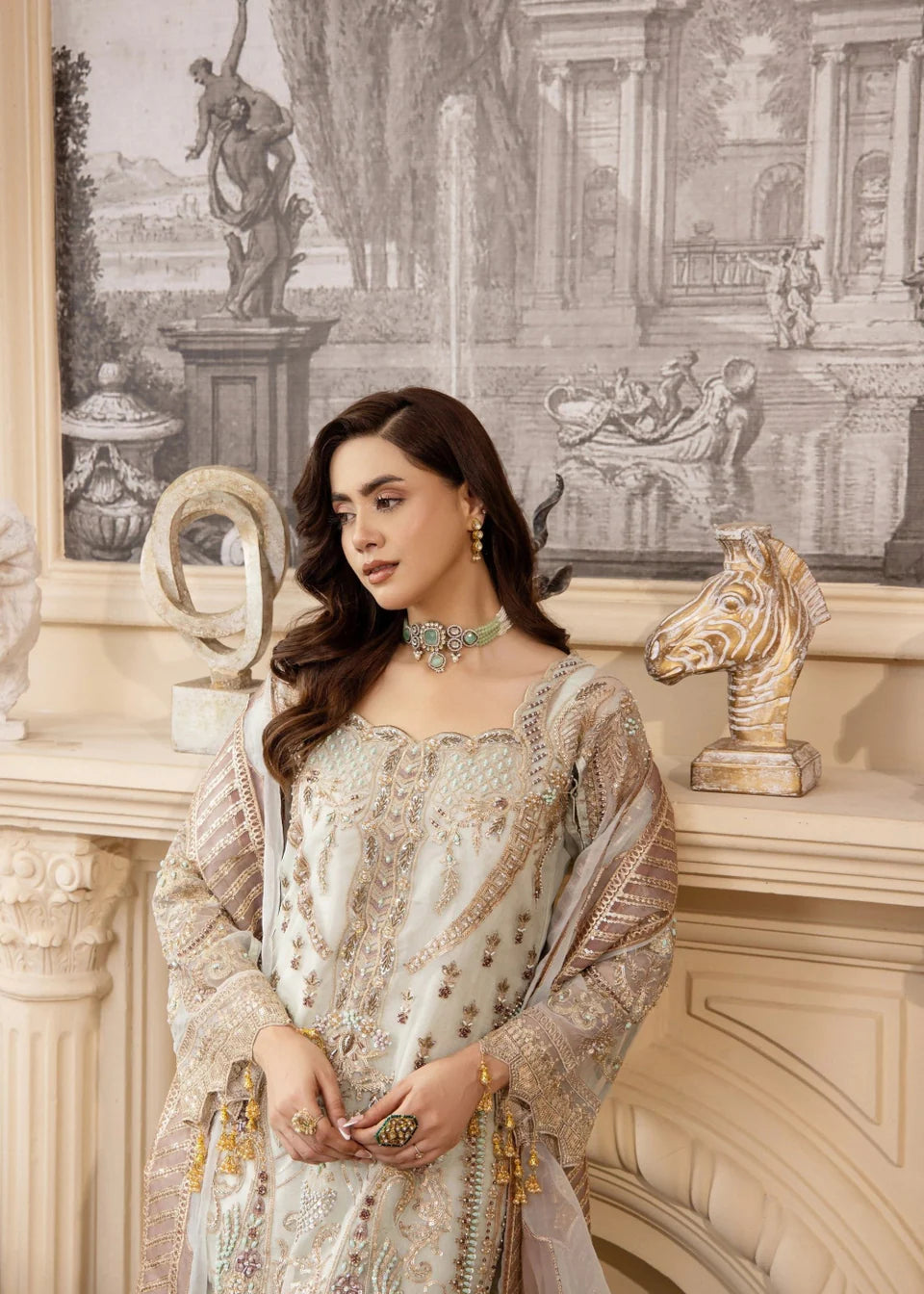 Areesha - Pearl Orchid - Mirha Collections