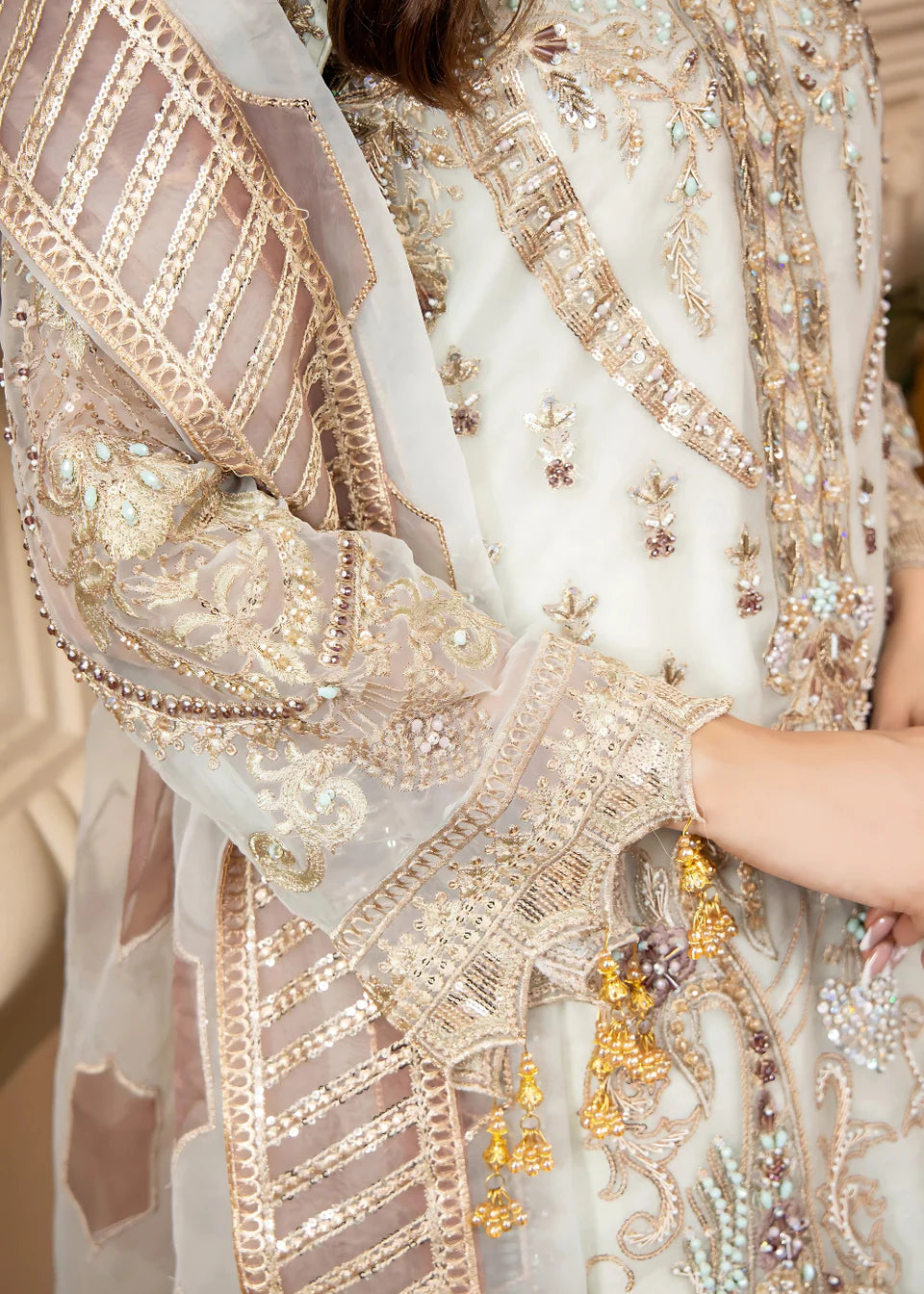 Areesha - Pearl Orchid - Mirha Collections