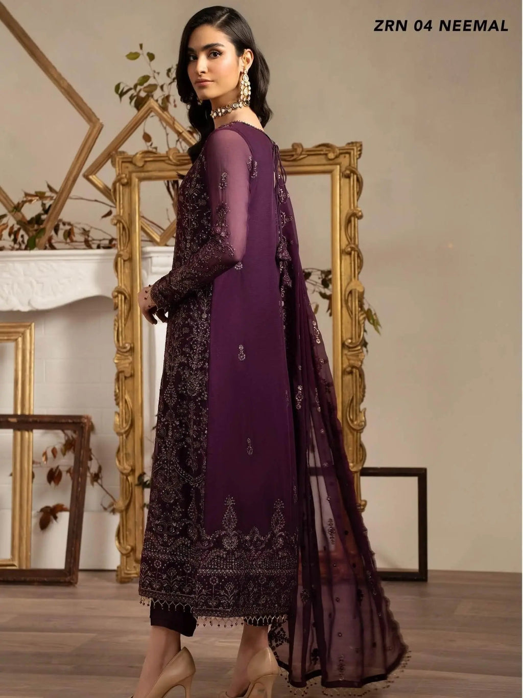 Naqsh by Zarif Festive Formal 3 Piece Suit ZRN-04 NEEMAL - Mirha Collections