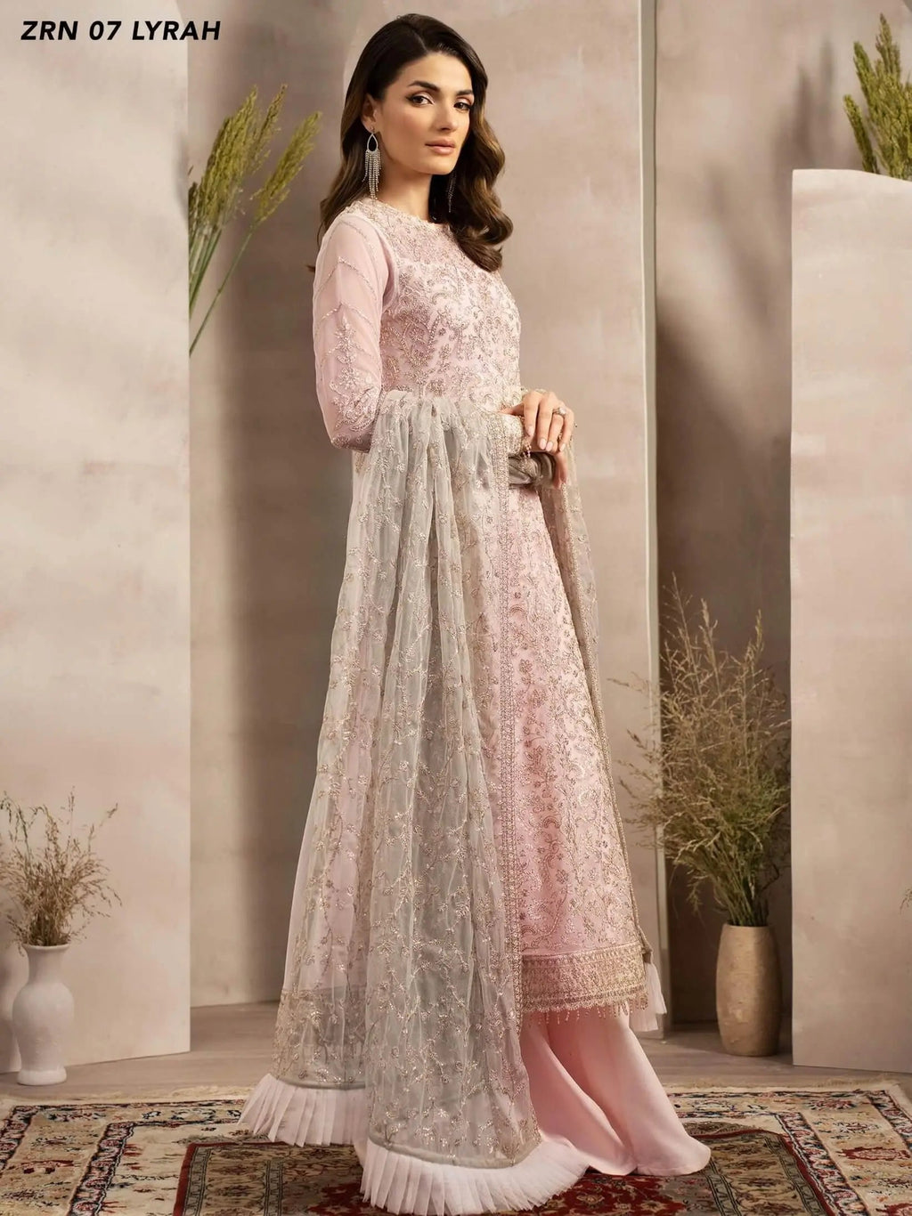 Naqsh by Zarif Festive Formal 3 Piece Suit ZRN-07 LYRAH - Mirha Collections