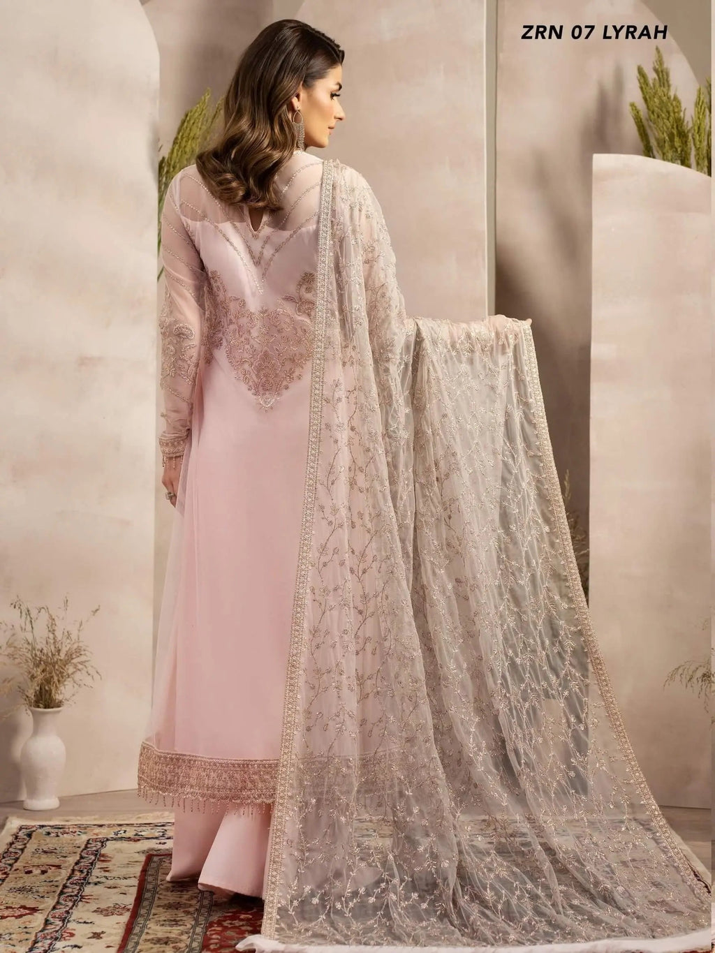Naqsh by Zarif Festive Formal 3 Piece Suit ZRN-07 LYRAH - Mirha Collections