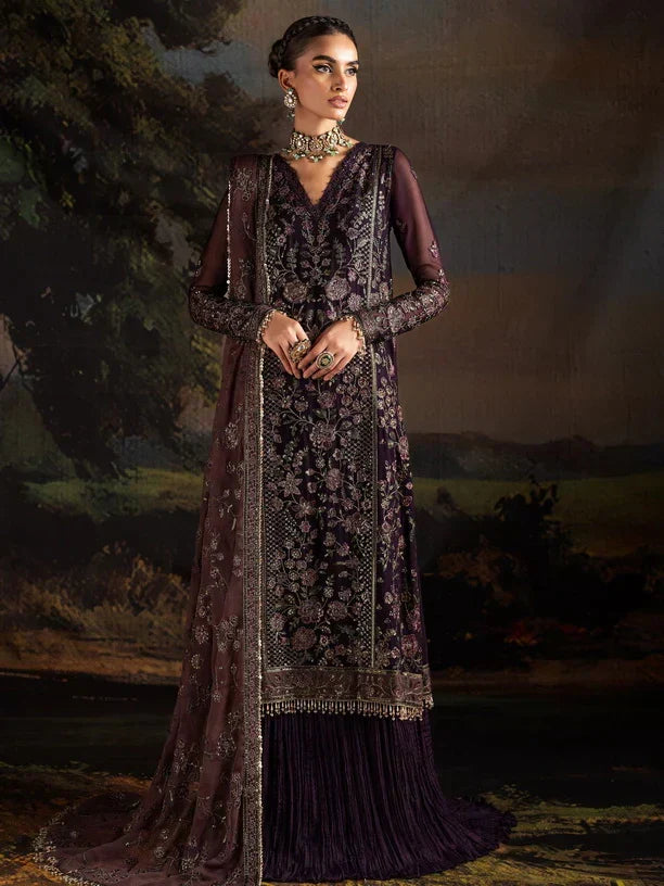 Rouge by Zarif Embroidered Chiffon 3Pc Suit ZRW-08 HANNAH
