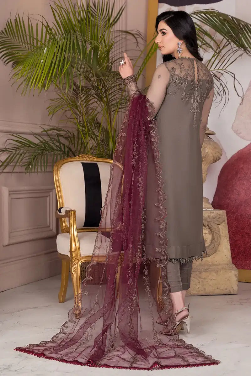 Zarif | Afreen Formals | ZA 10 DOVE - Mirha Collections