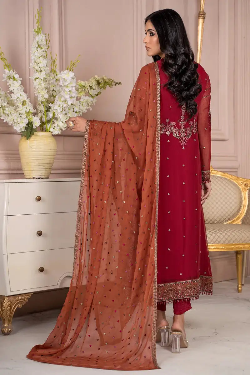 Zarif | Afreen Formals | ZA 08 GARNET - Mirha Collections