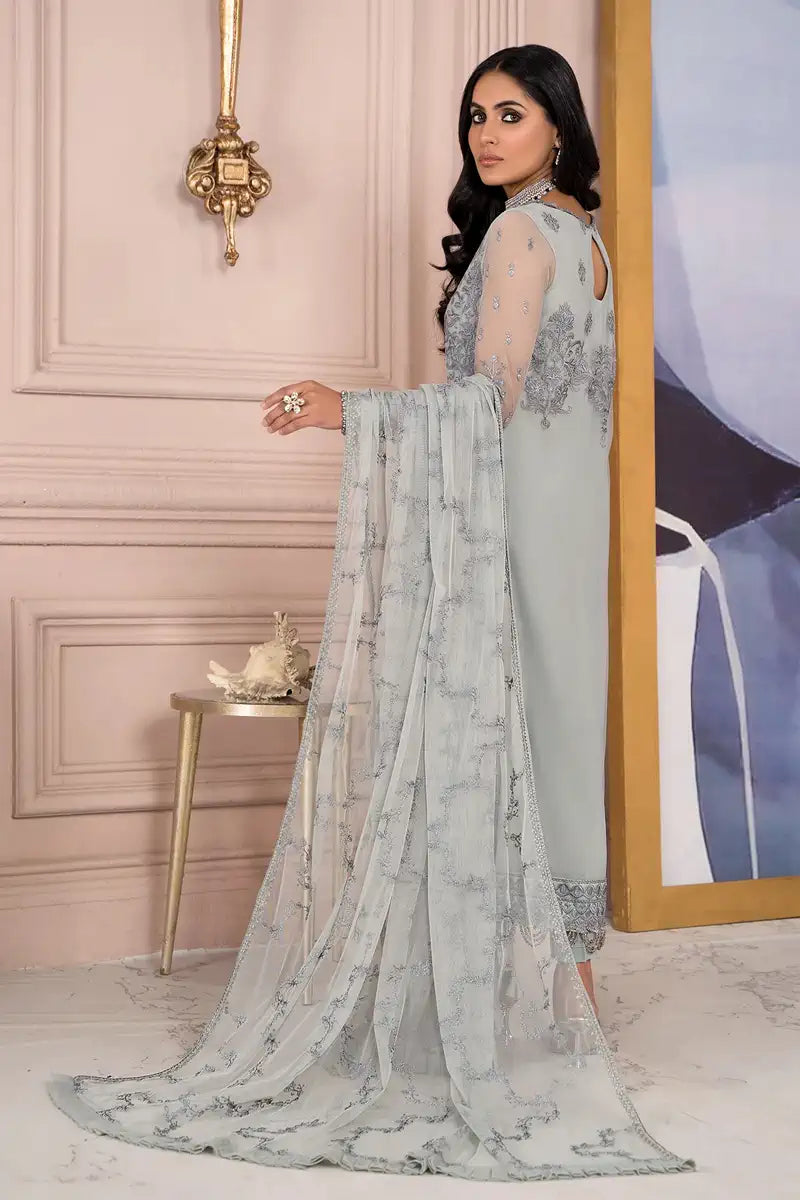 Zarif | Afreen Formals | ZA 02 STEEL Black - Mirha Collections