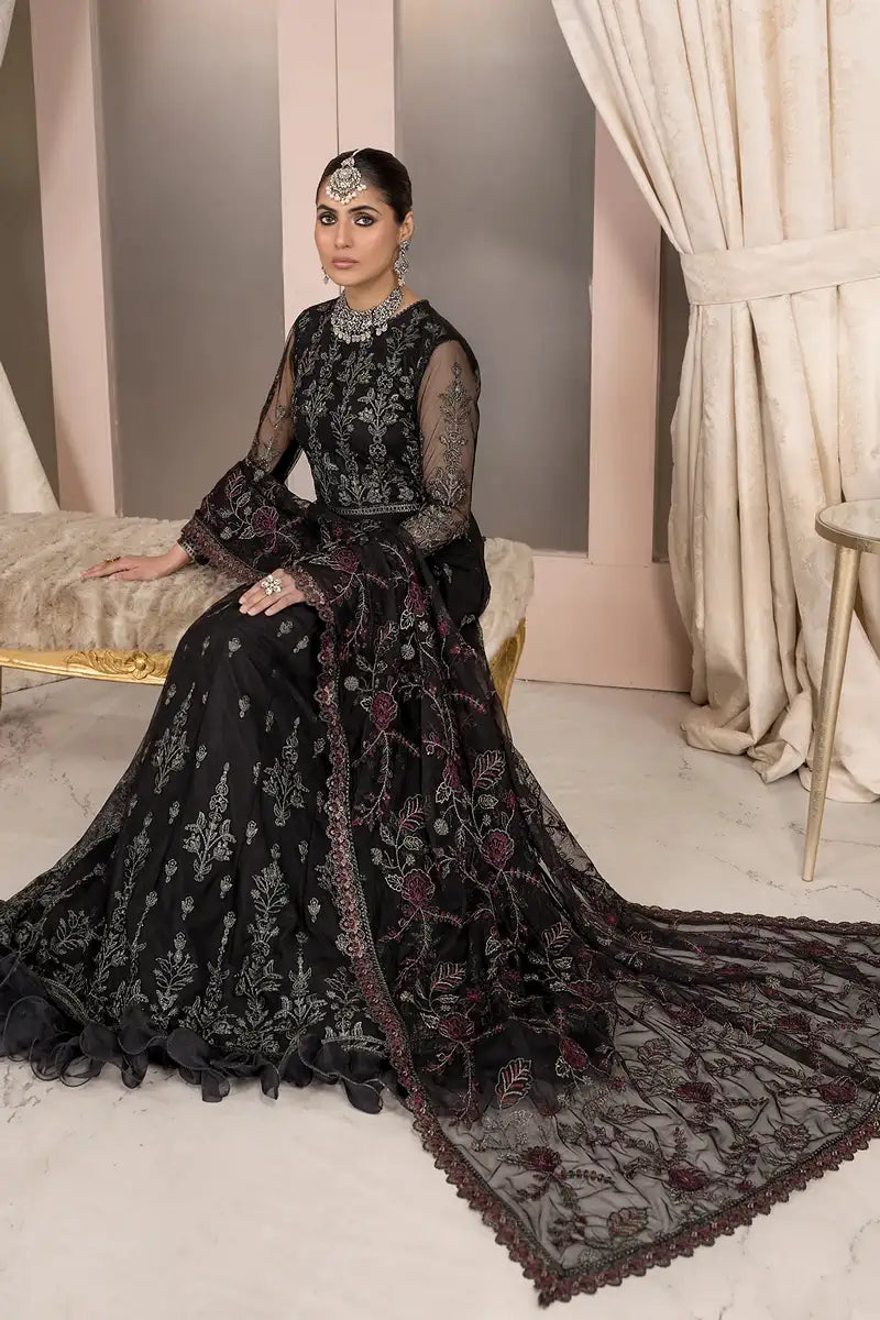 Zarif | Afreen Formals | ZA 03 Black AFFAIR - Mirha Collections