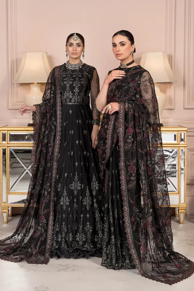 Zarif | Afreen Formals | ZA 03 Black AFFAIR - Mirha Collections