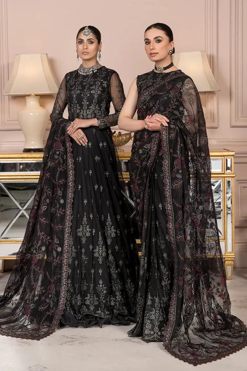 Zarif | Afreen Formals | ZA 03 Black AFFAIR - Mirha Collections