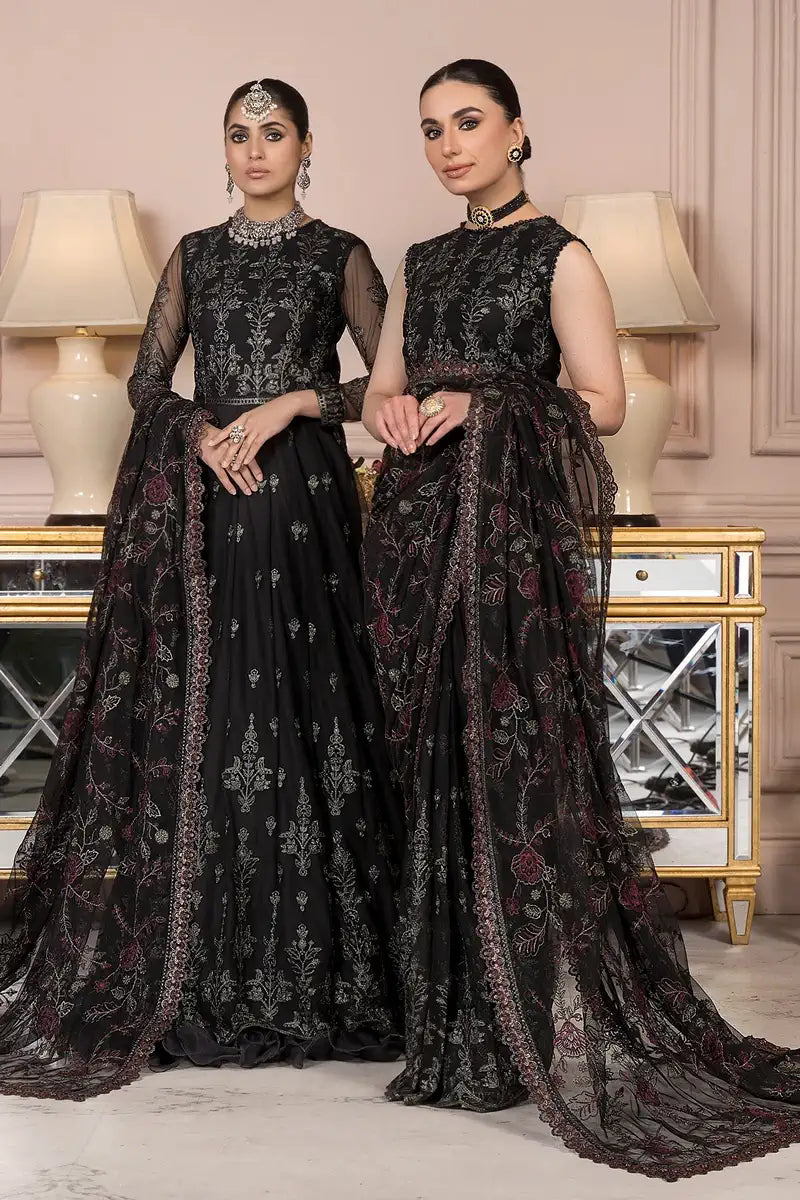 Zarif | Afreen Formals | ZA 03 Black AFFAIR - Mirha Collections