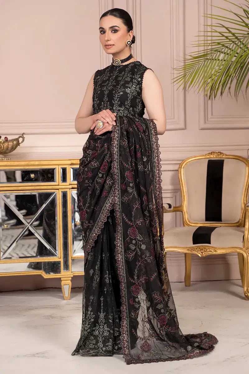 Zarif | Afreen Formals | ZA 03 Black AFFAIR - Mirha Collections
