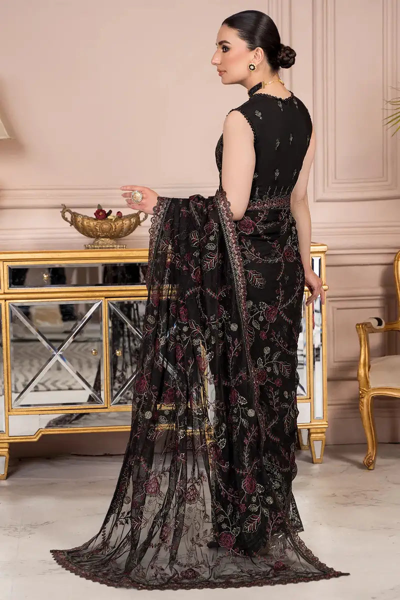 Zarif | Afreen Formals | ZA 03 Black AFFAIR - Mirha Collections
