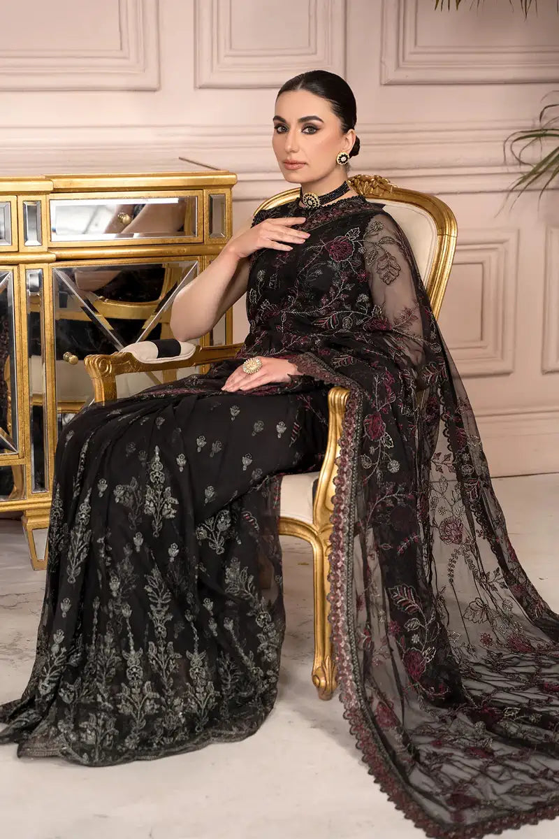 Zarif | Afreen Formals | ZA 03 Black AFFAIR - Mirha Collections