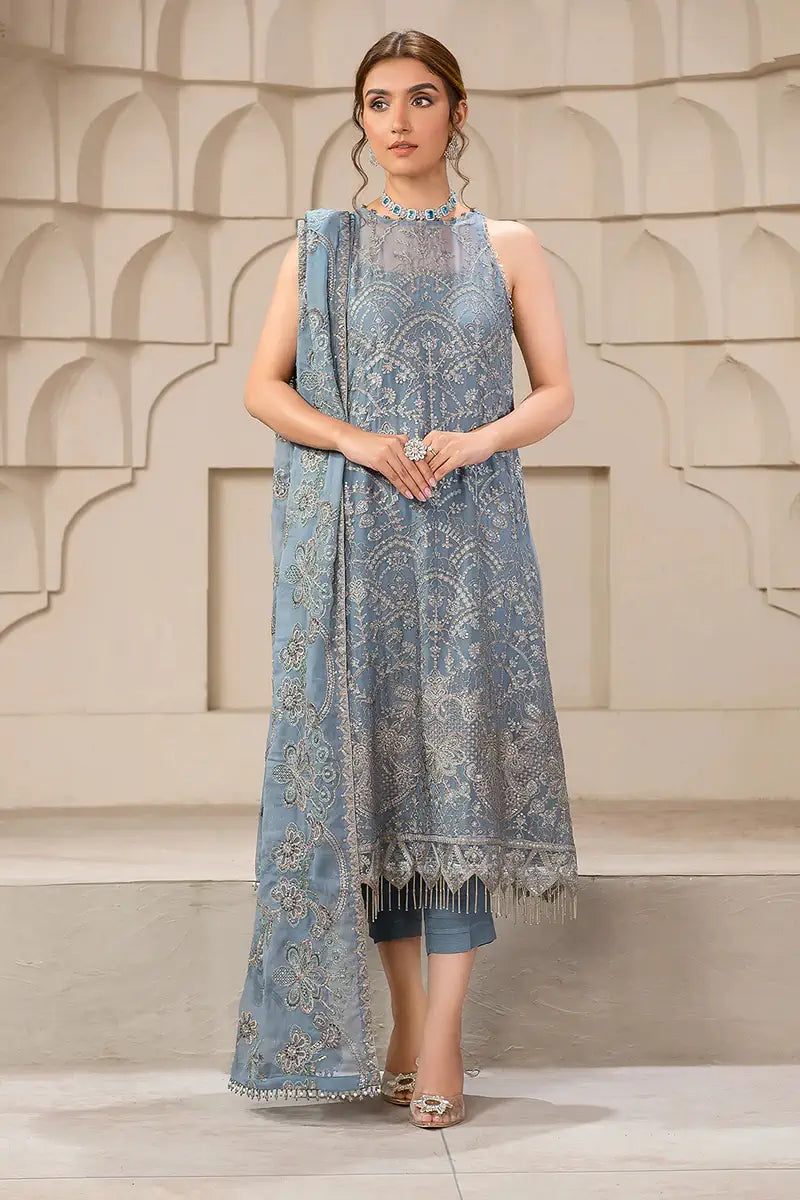 Zarif | Falak Formals | ZF 05 BLUE BELL - Mirha Collections