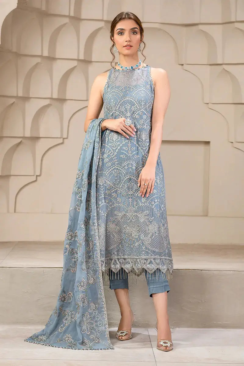 Zarif | Falak Formals | ZF 05 BLUE BELL - Mirha Collections