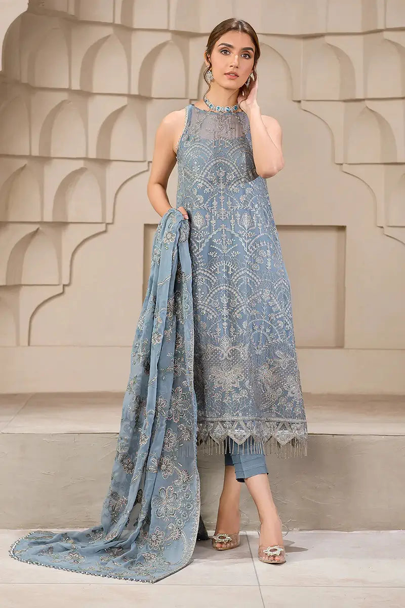 Zarif | Falak Formals | ZF 05 BLUE BELL - Mirha Collections