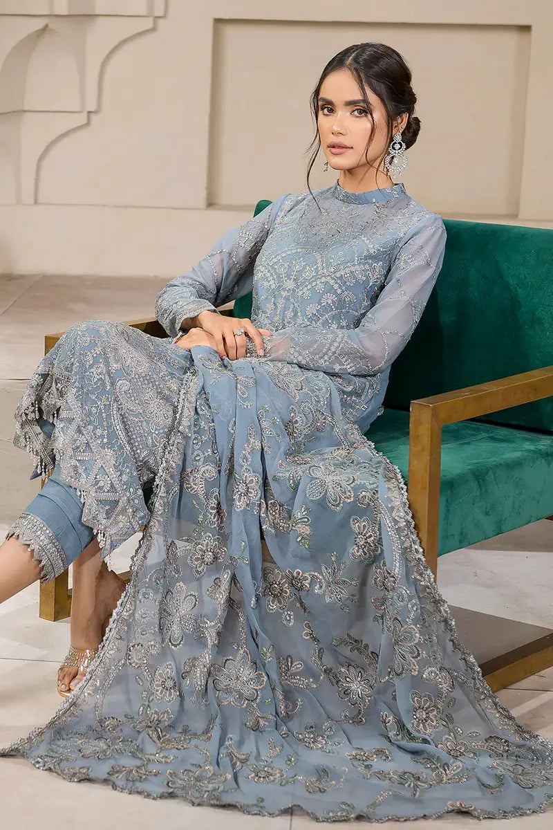 Zarif | Falak Formals | ZF 05 BLUE BELL - Mirha Collections