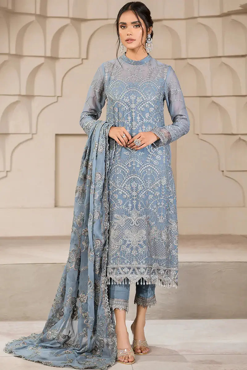 Zarif | Falak Formals | ZF 05 BLUE BELL - Mirha Collections