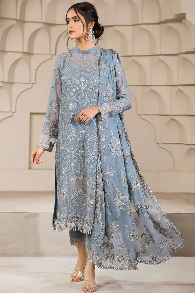 Zarif | Falak Formals | ZF 05 BLUE BELL - Mirha Collections