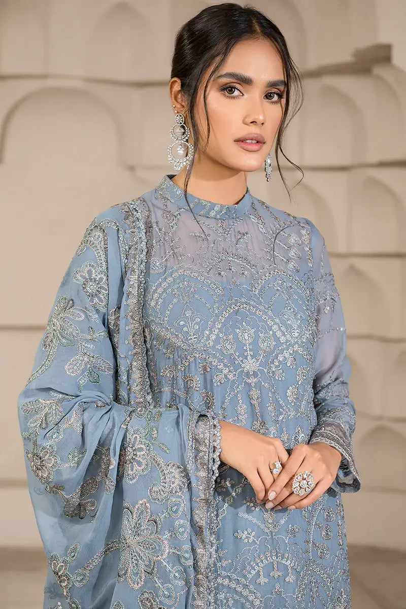 Zarif | Falak Formals | ZF 05 BLUE BELL - Mirha Collections