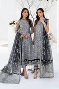 Zarif | LA CELESTE LUXURY Formals | ZLC 05 ASH Black - Mirha Collections