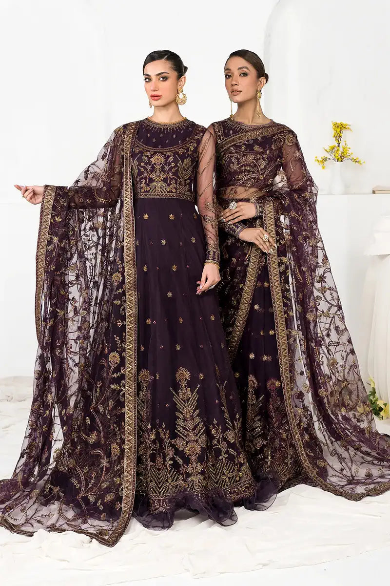 Zarif | LA CELESTE LUXURY Formals | ZLC 06 LAVENDER - Mirha Collections